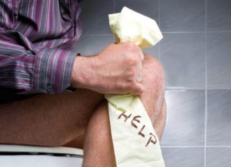 Запор при простатите